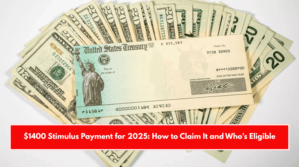 $1400 Stimulus Payment for 2025: How to Claim It and Who's Eligible