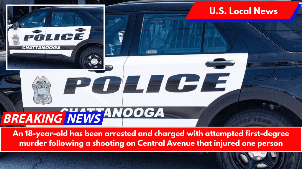 An 18-year-old has been arrested and charged with attempted first-degree murder following a shooting on Central Avenue that injured one person