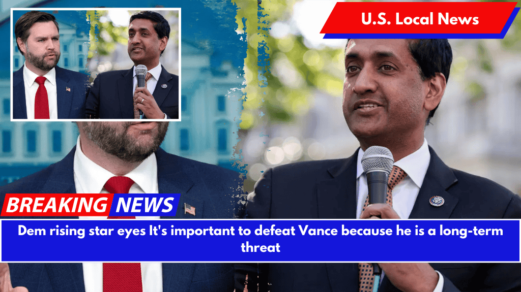 Dem rising star eyes It's important to defeat Vance because he is a long-term threat