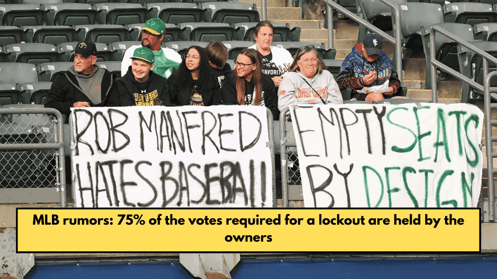 MLB rumors: 75% of the votes required for a lockout are held by the owners