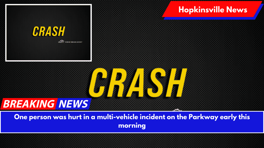 One person was hurt in a multi-vehicle incident on the Parkway early this morning
