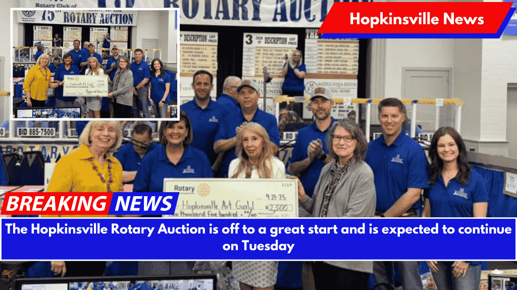 The Hopkinsville Rotary Auction is off to a great start and is expected to continue on Tuesday