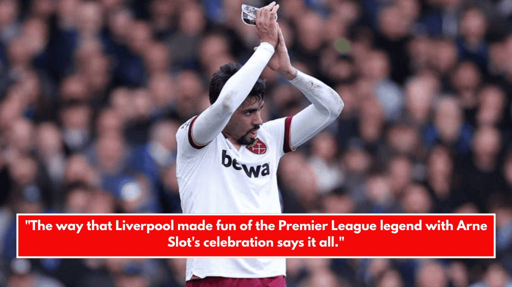 The way that Liverpool made fun of the Premier League legend with Arne Slot's celebration says it all.