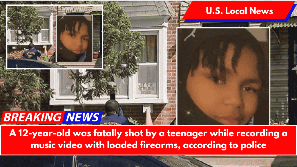 A 12-year-old was fatally shot by a teenager while recording a music video with loaded firearms, according to police