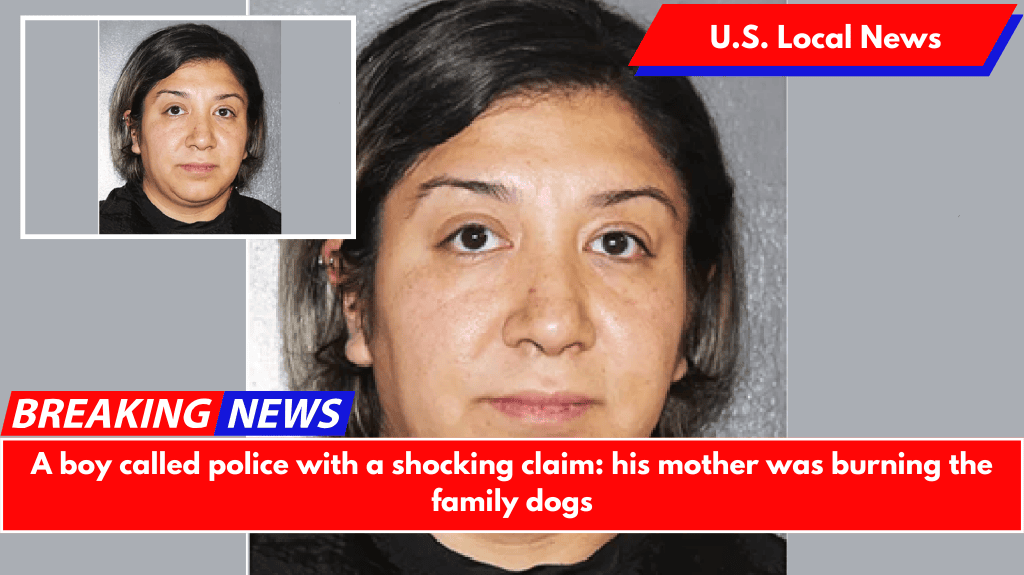 A boy called police with a shocking claim: his mother was burning the family dogs