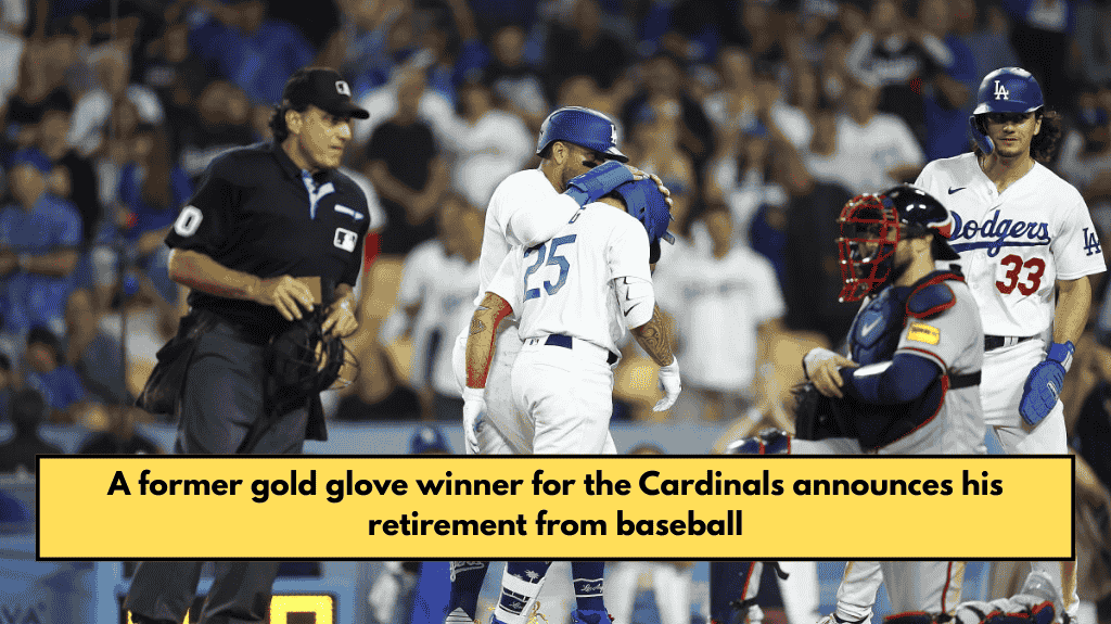 A former gold glove winner for the Cardinals announces his retirement from baseball