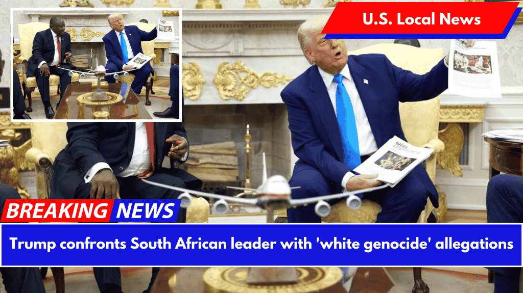 Trump confronts South African leader with 'white genocide' allegations