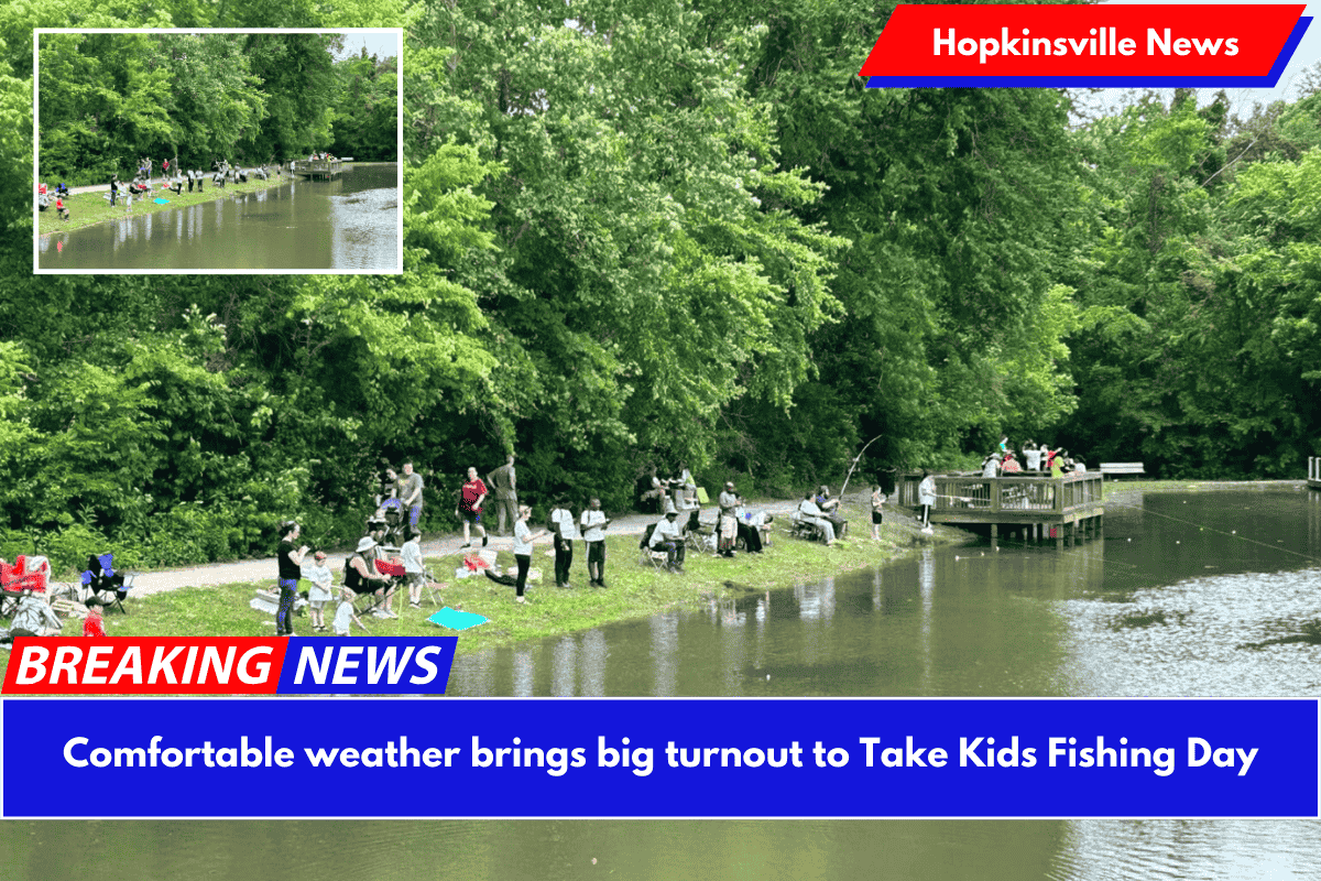 Comfortable weather brings big turnout to Take Kids Fishing Day
