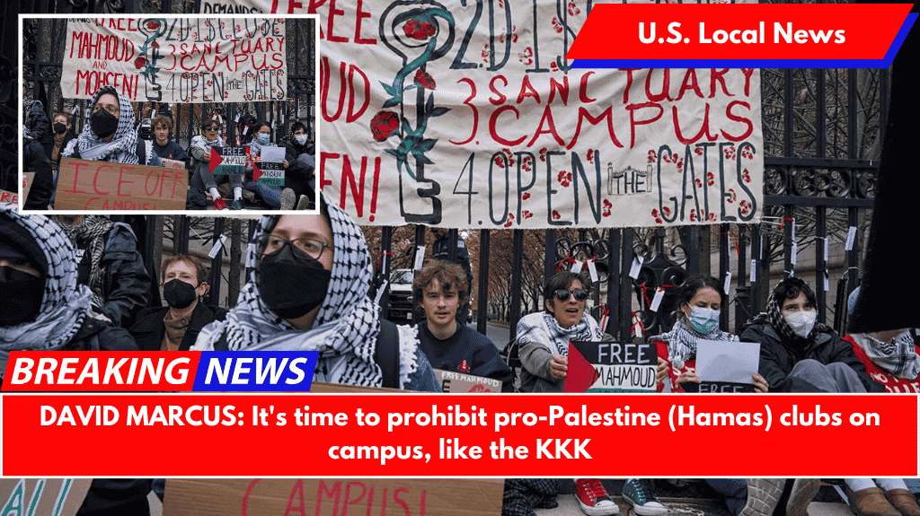 DAVID MARCUS: It's time to prohibit pro-Palestine (Hamas) clubs on campus, like the KKK