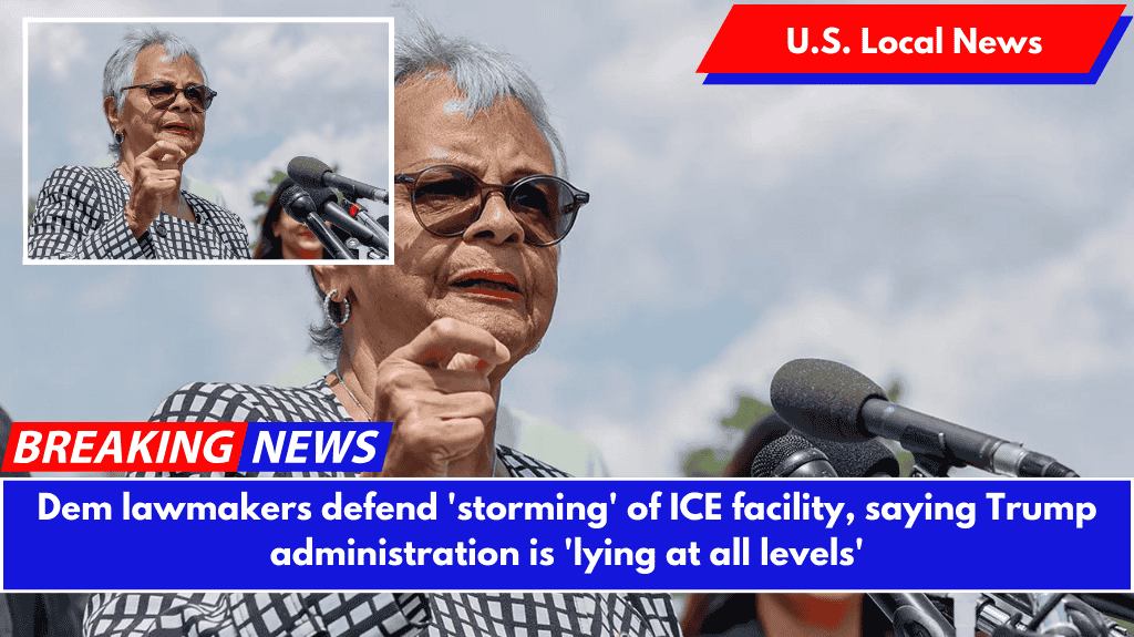 Dem lawmakers defend 'storming' of ICE facility, saying Trump administration is 'lying at all levels'