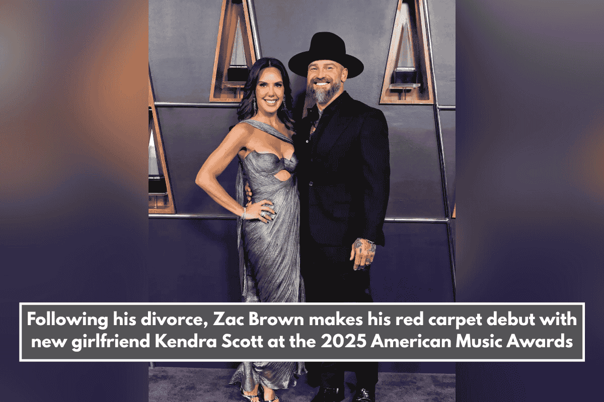 Following his divorce, Zac Brown makes his red carpet debut with new girlfriend Kendra Scott at the 2025 American Music Awards