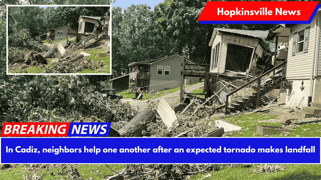 In Cadiz, neighbors help one another after an expected tornado makes landfall