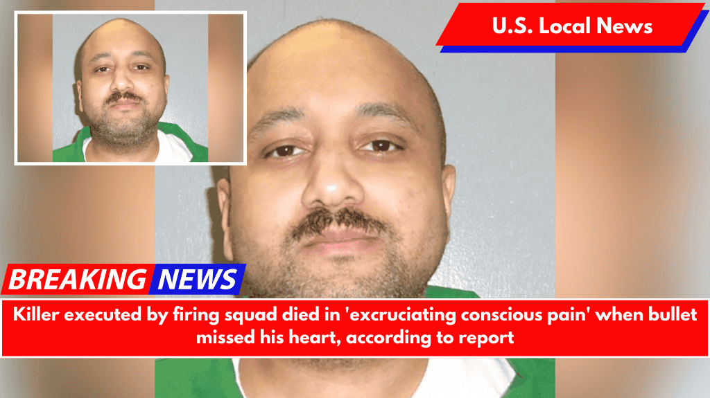 Killer executed by firing squad died in 'excruciating conscious pain' when bullet missed his heart, according to report