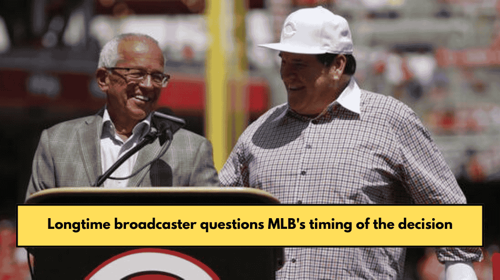 Longtime broadcaster questions MLB's timing of the decision