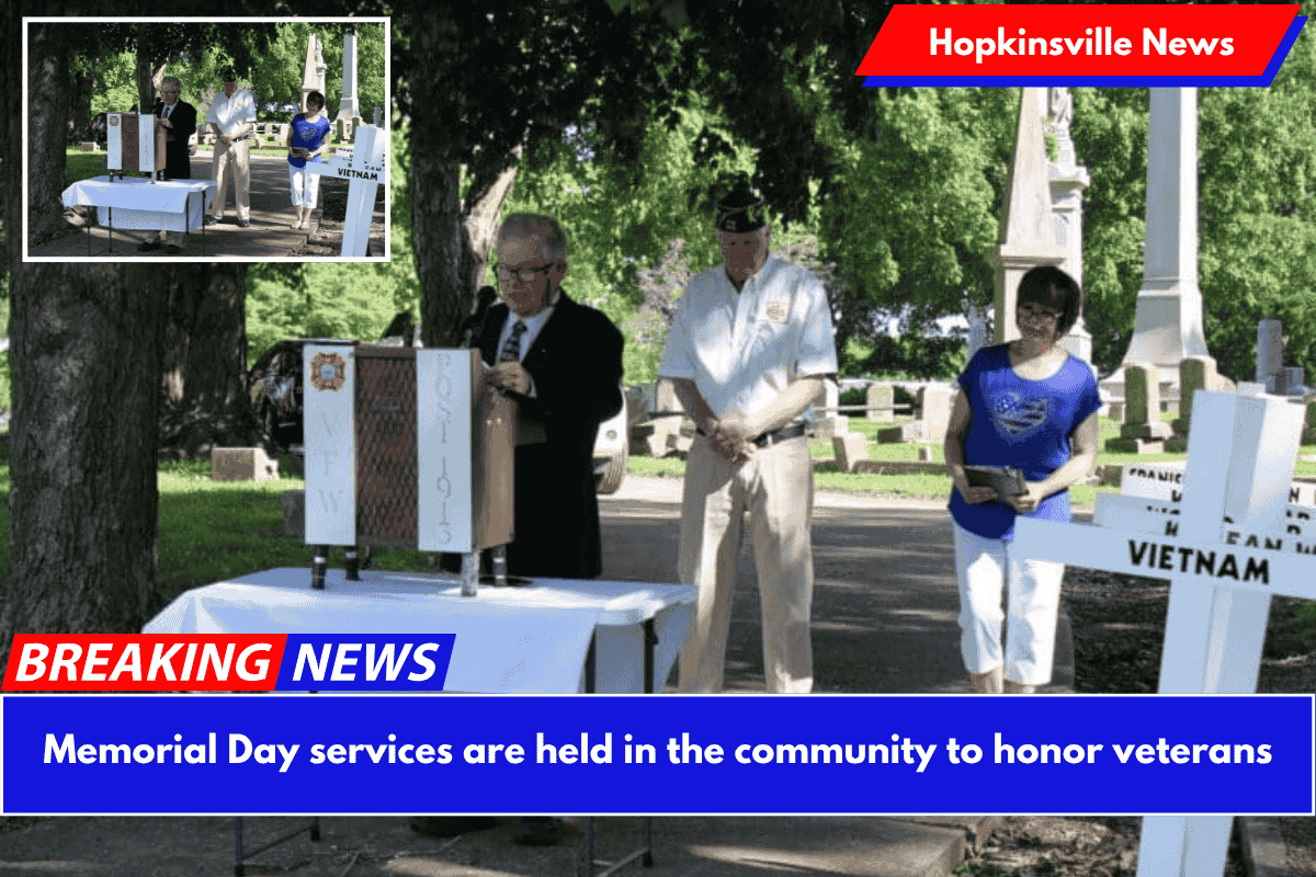 Memorial Day services are held in the community to honor veterans
