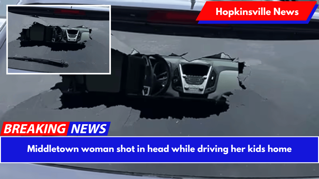 Middletown woman shot in head while driving her kids home