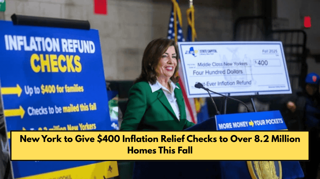 New York to Give $400 Inflation Relief Checks to Over 8.2 Million Homes This Fall