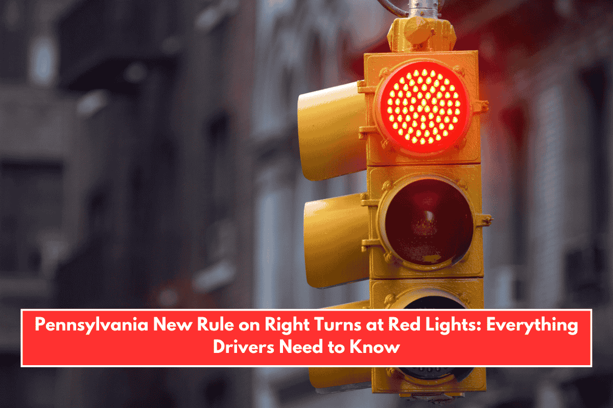 Pennsylvania New Rule on Right Turns at Red Lights: Everything Drivers Need to Know
