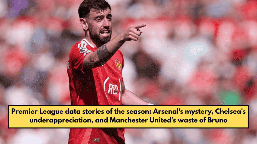 Premier League data stories of the season: Arsenal's mystery, Chelsea's underappreciation, and Manchester United's waste of Bruno