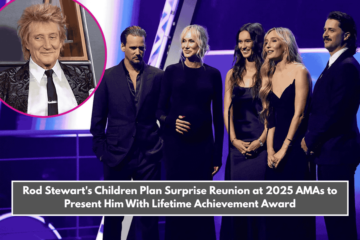 Rod Stewart's Children Plan Surprise Reunion at 2025 AMAs to Present Him With Lifetime Achievement Award