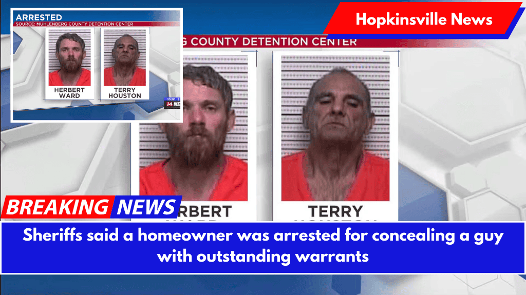 Sheriffs said a homeowner was arrested for concealing a guy with outstanding warrants