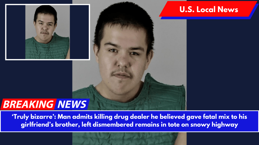 ‘Truly bizarre’: Man admits killing drug dealer he believed gave fatal mix to his girlfriend’s brother, left dismembered remains in tote on snowy highway