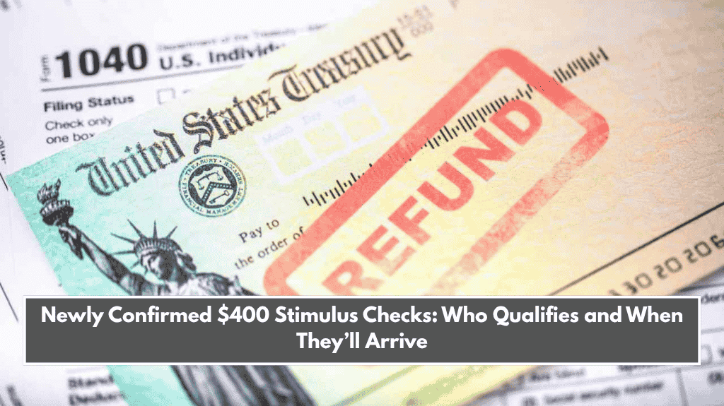 Newly Confirmed $400 Stimulus Checks: Who Qualifies and When They’ll Arrive