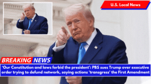 ‘Our Constitution and laws forbid the president’: PBS sues Trump over executive order trying to defund network, saying actions 'transgress' the First Amendment